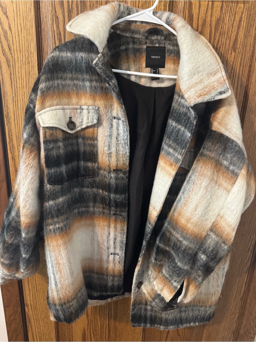 Forever 21 Plaid Oversized Shacket